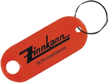 Schlüsseletiketten mit Aufdruck und Ringanschluss 10.131