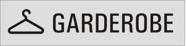 GARDEROBE Aluminiumschild 10154-E