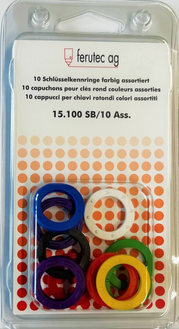 Schlüsselkennringe 10 Stück Selbstbedienung 15.100