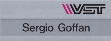 Ansteckschild aus Aluminium 1500