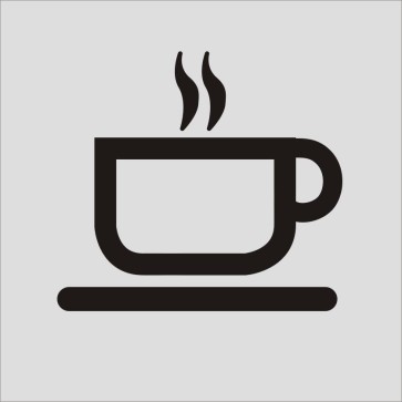 Kaffee Aluminiumschild 17111-E