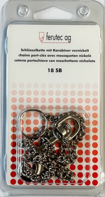 Schlüsselkette vernickelt Selbstbedienung