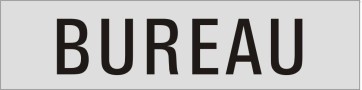 BUREAU Aluminiumschild 20125-E