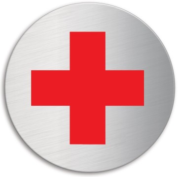 Rotes Kreuz Edelstahlschild 39255