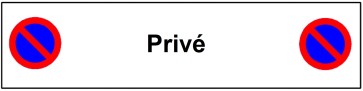 Parkverbotsschild Privé