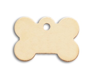 Kleintieranhänger Knochen aus Messing