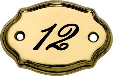 Türschild Messing Nr. 61740