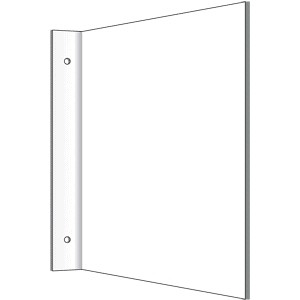 Fluchtwegschild leere Fahnen für Wand