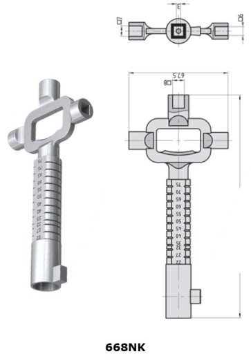 Dornschlüssel - 668NK