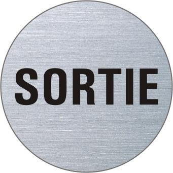 SORTIE Edelstahlschild 7195