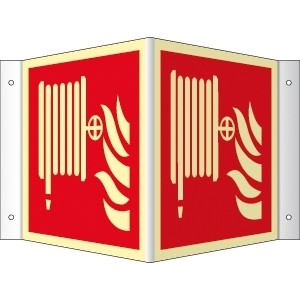 Brandschutzzeichen Winkel Löschschlauch