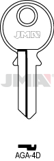 Schlüsselrohling - AGA-4D
