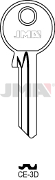 Schlüsselrohling - CE-3D