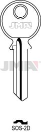 Schlüsselrohling - SOS-2D