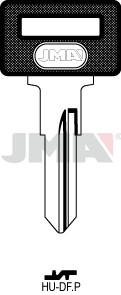 Schlüsselrohling-Plastikkopf - HU-DF.P