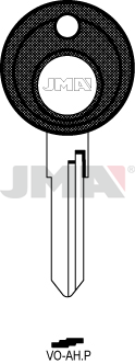 Schlüsselrohling-Plastikkopf - VO-AH.P