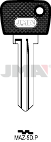Schlüsselrohling-Plastikkopf - MAZ-5D.P