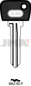 Schlüsselrohling-Plastikkopf - MAZ-6D.P