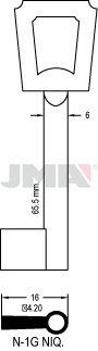 Möbelschlüssel - N-1G NIQ
