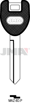 Schlüsselrohling-Plastikkopf - MAZ-8D.P