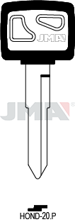 Schlüsselrohling-Plastikkopf - HOND-20.P