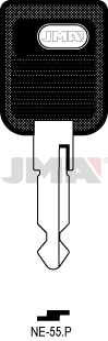 Schlüsselrohling-Plastikkopf - NE-55.P