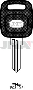 Schlüsselrohling-Plastikkopf - POS-1D.P