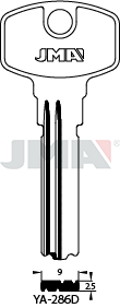 Schlüsselrohling Spezialprofil - YA-286D