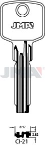 Schlüsselrohling Spezialprofil - CI-21