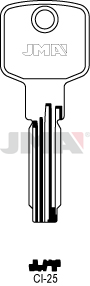 Schlüsselrohling Spezialprofil - CI-25