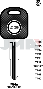 Transponder-Schlüsselrohling - TP00SUZU-8.P1