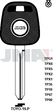 Transponder-Schlüsselrohling - TP00TOYO-19.P