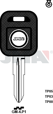 Transponder-Schlüsselrohling - TP00GM-4.P1