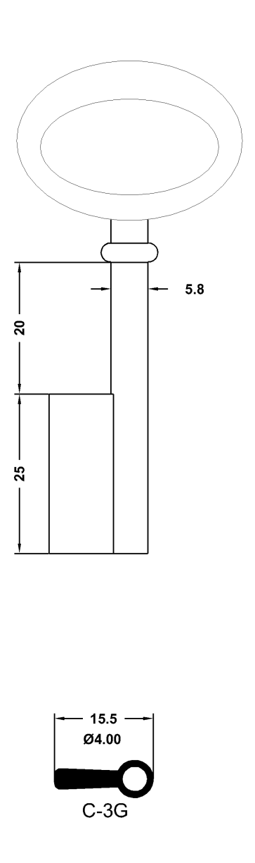 Möbelschlüssel - C-3G