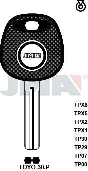 Transponder-Schlüsselrohling - TP00TOYO-30.P