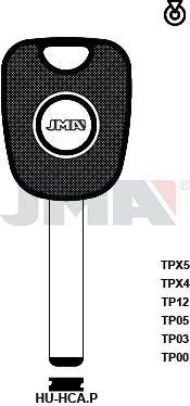 Transponder-Schlüsselrohling - TP00HU-HCA.P