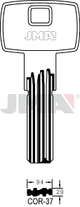 Schlüsselrohling Spezialprofil - COR-37