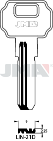 Schlüsselrohling Spezialprofil - LIN-21D