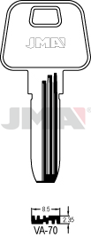 Schlüsselrohling Spezialprofil - VA-70