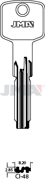 Schlüsselrohling Spezialprofil - CI-48