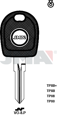 Transponder-Schlüsselrohling - TP00VO-8.P