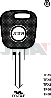 Transponder-Schlüsselrohling - TP00FO-TX.P