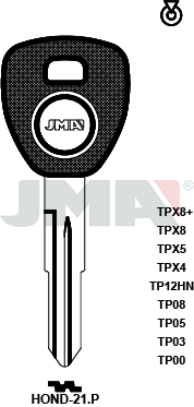 Transponder-Schlüsselrohling - TP00HOND-21.P