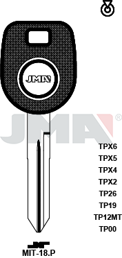 Transponder-Schlüsselrohling - TP00MIT-18.P