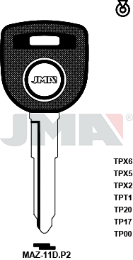 Transponder-Schlüsselrohling - TP00MAZ-11D.P2