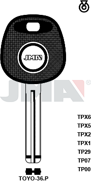 Transponder-Schlüsselrohling - TP00TOYO-36.P