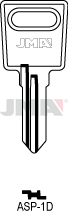 Schlüsselrohling - ASP-1D