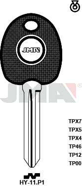 Transponder-Schlüsselrohling - TP00HY-11.P1
