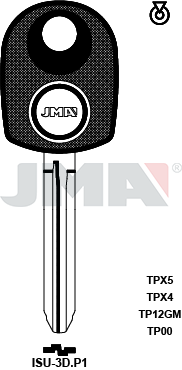 Transponder-Schlüsselrohling - TP00ISU-3D.P1