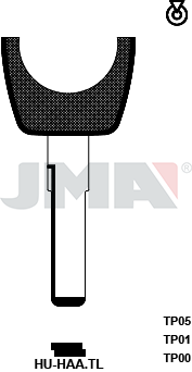 Transponder-Schlüsselrohling - TP00HU-HAA.TL